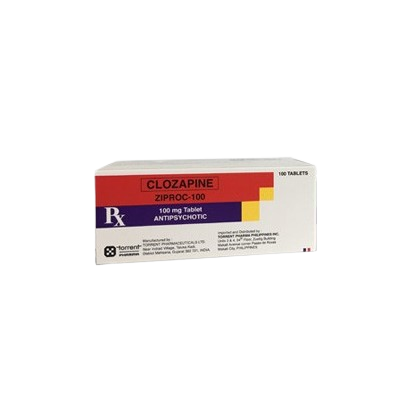 ZIPROC-100 Clozapine 100mg Tablet 100's price in the Philippines ...